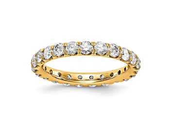 Picture of 14K Yellow Gold Lab Grown Diamond SI+, H+, Eternity Band