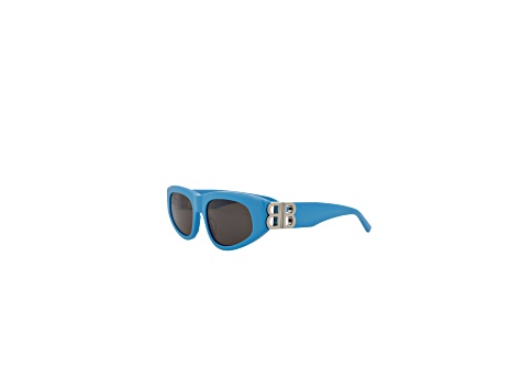 Balenciaga Blue Cat-Eye Sunglasses Balenciaga Eyewear Xpander cat-eye Frame Sunglasses | Blue  main image 4