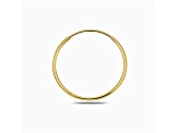 14K Gold Ball Earrings & Endless Hoop Set