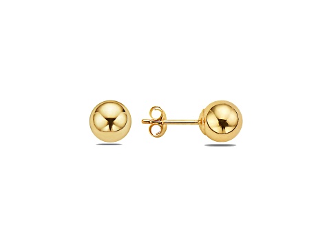 14K Gold Ball Earrings & Endless Hoop Set