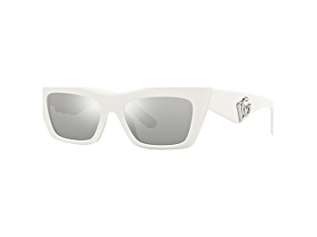 Picture of Dolce & Gabbana Women's Fashion 53mm White Sunglasses|DG4435-33128V-53
