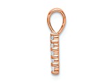 14k Rose Gold Diamond Number 1 Pendant