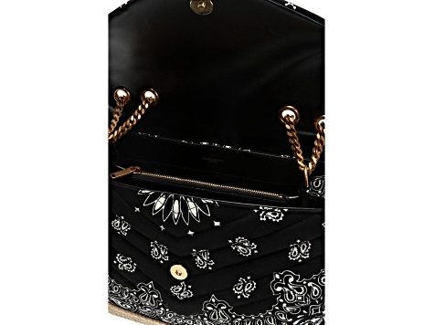 ショルダーバッグ・ポシェット SMALL LOULOU CROSSBODY BAG Saint Laurent Loulou Black Paisley Quilted Small Crossbody