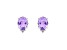 Judith Ripka 3.10ctw Purple Amethyst and Bella Luce® Sterling Silver Stud Earrings