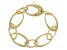 Judith Ripka 14k Gold Clad Fancy Oval Link Bracelet