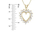 1.50ctw Diamond Heart Pendant 14k Yellow Gold