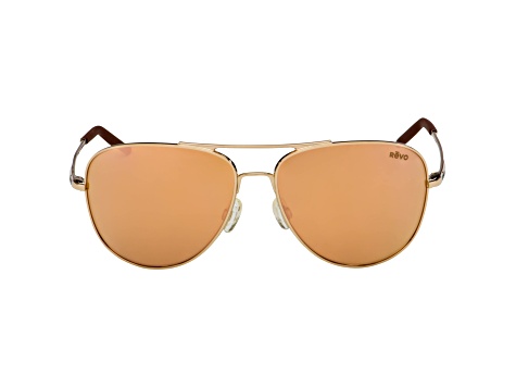 Revo Men's Fashion 61mm Gold Sunglasses | RE3087-04-CH