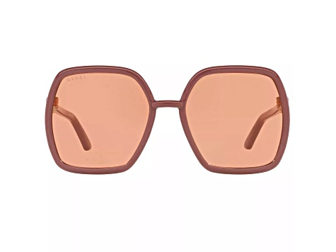Gucci Pink Frame / Orange Lens Sunglasses
