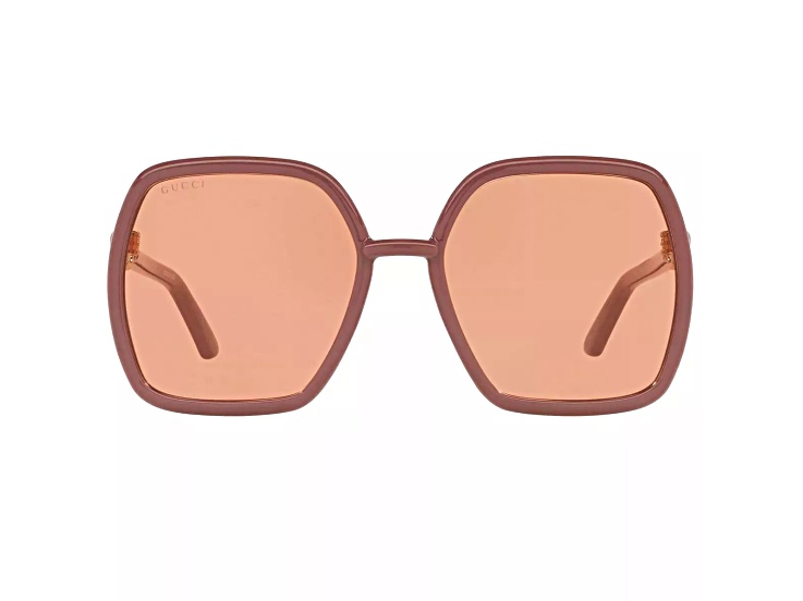 Gucci Pink Frame / Orange Lens Sunglasses - 11ZH5A | JTV