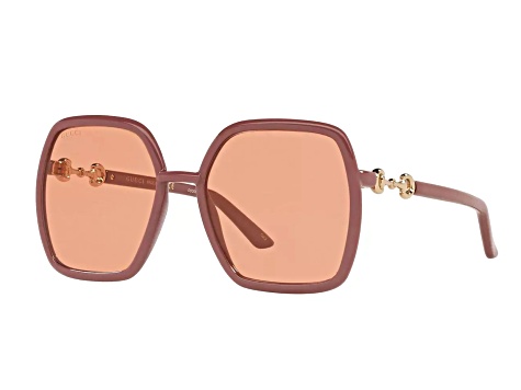 Gucci Pink Frame / Orange Lens Sunglasses