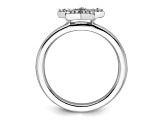 Sterling Silver Stackable Expressions Star Diamond Ring