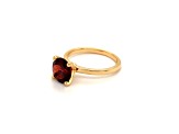 Round Garnet 14K Yellow Gold Over Sterling Silver Ring 2.30ctw