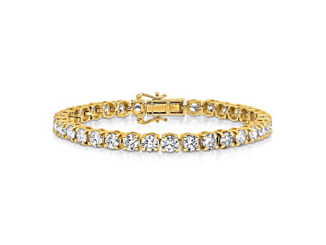 14K Yellow Gold VS/SI GH, Lab Grown Diamond Tennis Bracelet