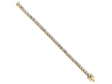 14K Yellow Gold VS/SI GH, Lab Grown Diamond Tennis Bracelet