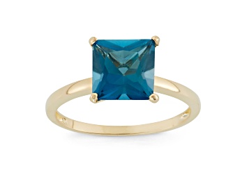 Picture of London Blue Topaz 10K Yellow Gold Ring 2.60ctw