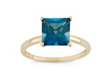 London Blue Topaz 10K Yellow Gold Ring 2.60ctw