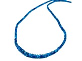 Neon Apatite Beaded Sterling Silver Necklace 35.00ctw