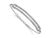 14K White Gold Lab Grown Diamond VS/SI GH, with 1 Inch Extension Bracelet