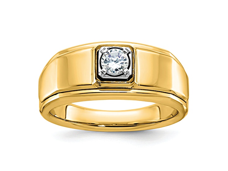 10K Yellow Gold Men's Diamond Ring 0.34ctw - 1213WB | JTV