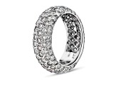 2.85ctw Diamond Micro Pave Eternity Band in 14k White Gold