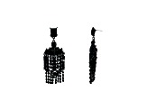 Jet-Tone Two-Layer Jet Black Crystal Fringe Drop Earring