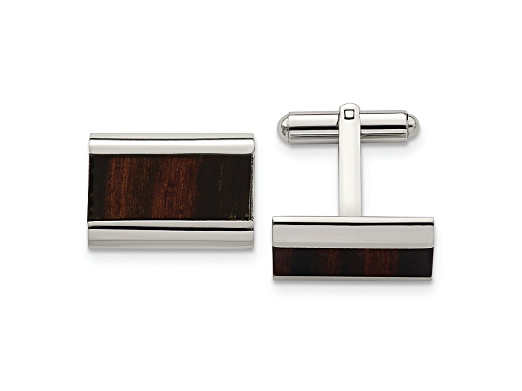Stainless Steel Polished and Matte Cuff Links Jewelry Gifts for Men IL