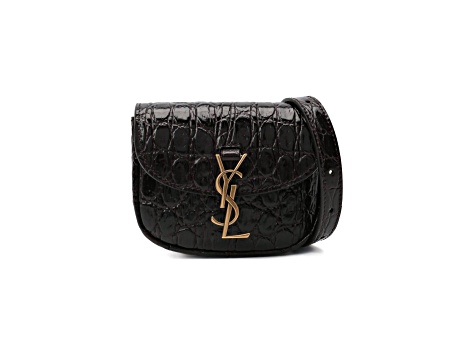 関税・送料込 Saint Laurent FLAT CROSSBODY バッグ サンローラン YSL モノグラム レザー クラッチバッグ (Saint