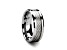 ULTIMUS Tungsten Carbide Ring with Beveled White Carbon Fiber Inlay 8mm