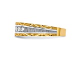 14K Yellow Gold AA Quality Mens Wedding Band