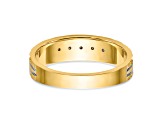 14K Yellow Gold AA Quality Mens Wedding Band