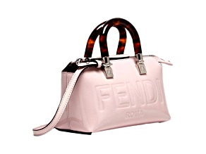 Fendi By The Way Mini Bag Boston Small Bag in Light Pink Patent Leather