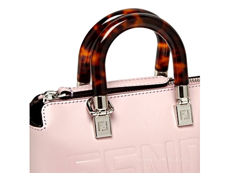 Fendi By The Way Mini Bag Boston Small Bag in Light Pink Patent