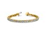 14K Yellow Gold 16.00 ct. Colorless Moissanite 4 Prong Tennis Bracelet