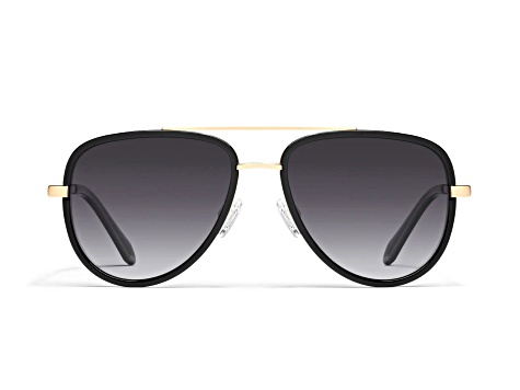Quay All In Quay All In Mini Black Aviator Frame / Smoke Lenses Sunglasses - 122LFB ...
