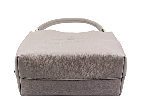 希少【PRADA】グレー カーフスキン VITELLODAINO トートバッグ PRADA/プラダ】 サイドファスナー トートバッグ カーフ グレー
