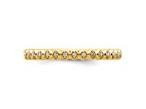 14K Yellow Gold Stackable Expressions Diamond Ring 0.045ctw