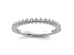 14K White Gold Stackable Expressions Diamond Ring 0.045ctw