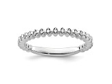 14K White Gold Stackable Expressions Diamond Ring 0.045ctw