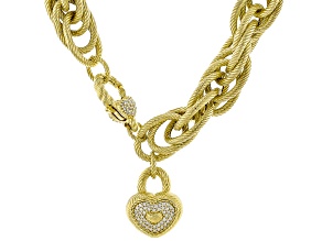 Judith Ripka Verona 14k Gold Clad 20" Rope Chain Necklace