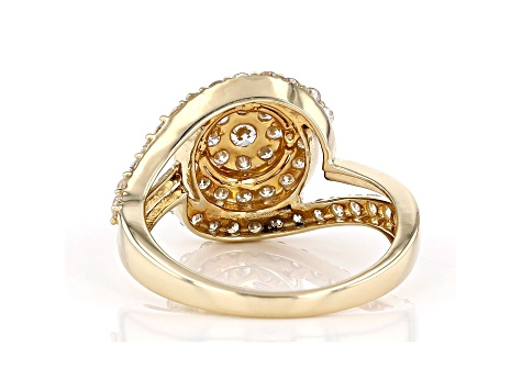 White Lab-Grown Diamond 14k Yellow Gold Ring 1.00ctw