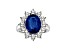 4.75ctw Sapphire and Diamond Ring in 14k White Gold