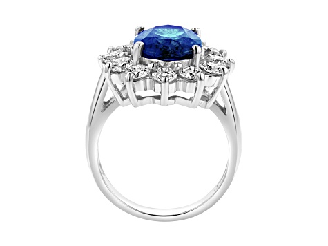 4.75ctw Diamond and Sapphire Ring in 14k Gold - 123QRB | JTV.com