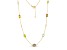 Multi-Gem 14k Yellow Gold Necklace 5.82ctw