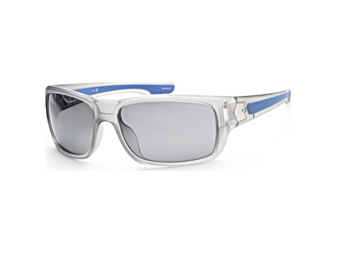 Champion Men's Sport 64mm Matte Transparent Gray Sunglasses | CU515904