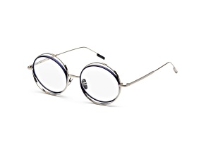 Verso Men's Orbit 50mm Silver Frame Eyeglasses | IS1009-D