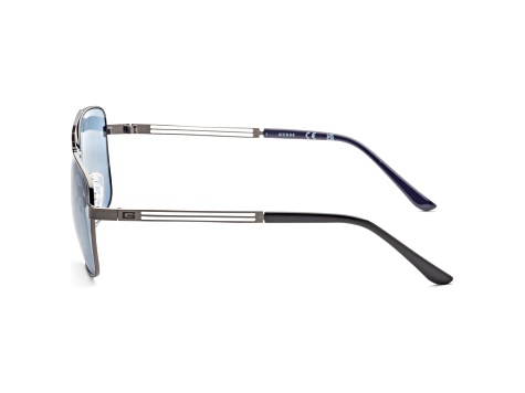 Guess Men's Fashion 58mm Shiny Gunmetal Sunglasses | GF0206-5808V