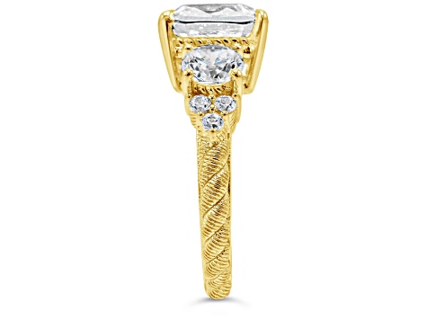 Judith Ripka Cubic Zirconia 14K Gold Clad Ring 8.62ctw