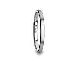 MERCURY Flat Brushed Finish Tungsten Wedding Ring 2mm