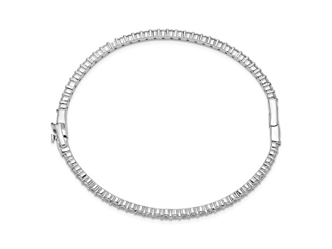 14K White Gold Lab Grown Diamond VS/SI GH Eternity Bangle