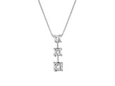 0.25ctw Diamond 3 Stone Pendant 14k White Gold